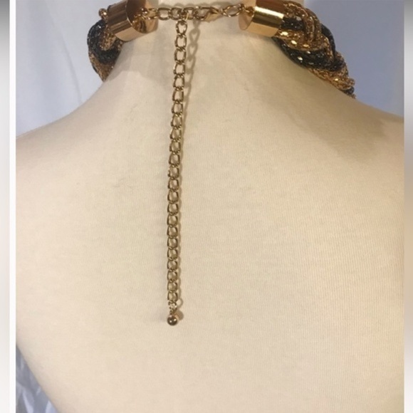 Bebe Necklace Halter Top | Color: Gold/black | Size: S | body icon fit - Picture 4 of 8